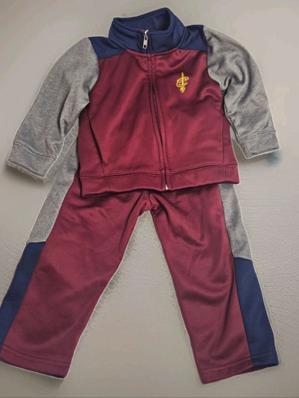 NBA Kids Cleveland Cavaliers Fleece Tracksuit Set 2T Jacket Pants Cavs Basket